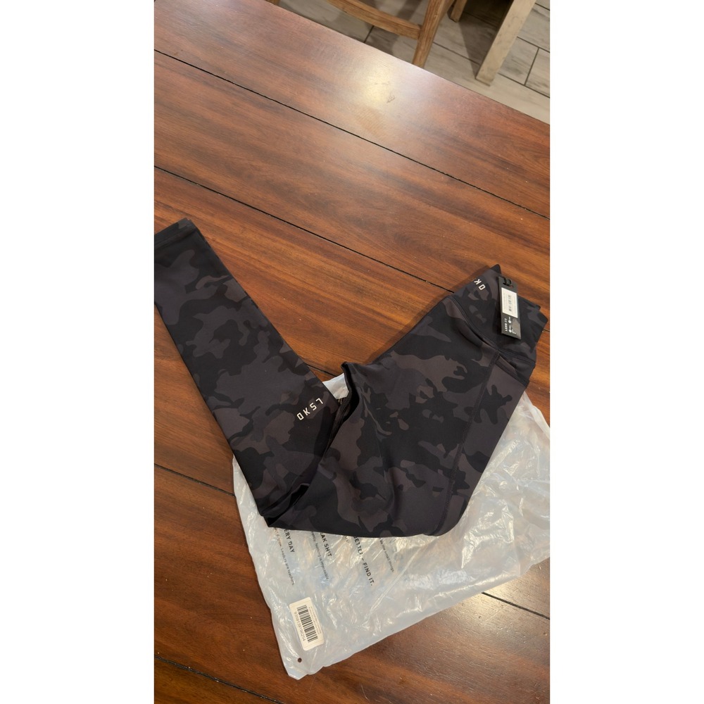 LSKD Fusion Full Length Tight Black Camo High Waisted Leggings WTGH0008P 2XS NWT - Picture 13 of 16